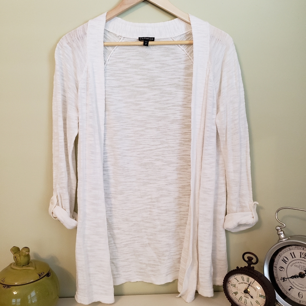 Cream Colored Express Cardigan